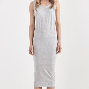 Helmut Lang Long Tank Midi Dress Gray